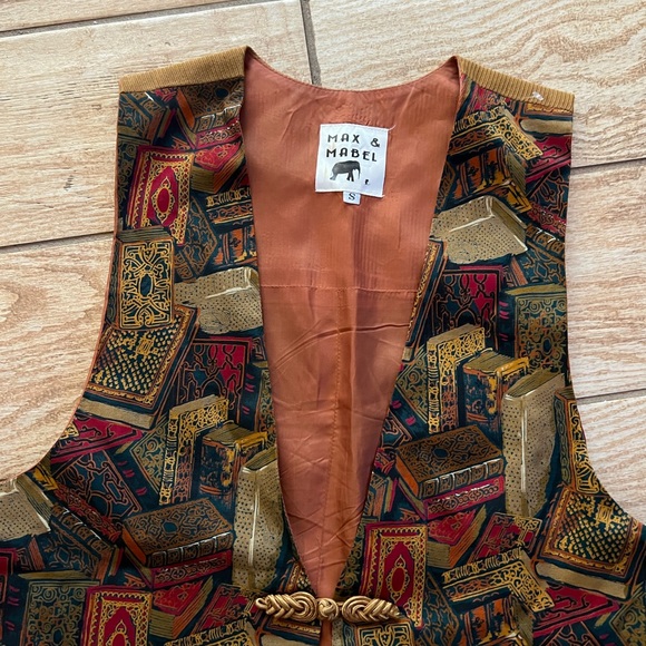 Vintage Max & Mabel library books vest size small - Picture 4 of 12